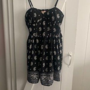 Band of Gypsies Black Paisley Bustier Dress